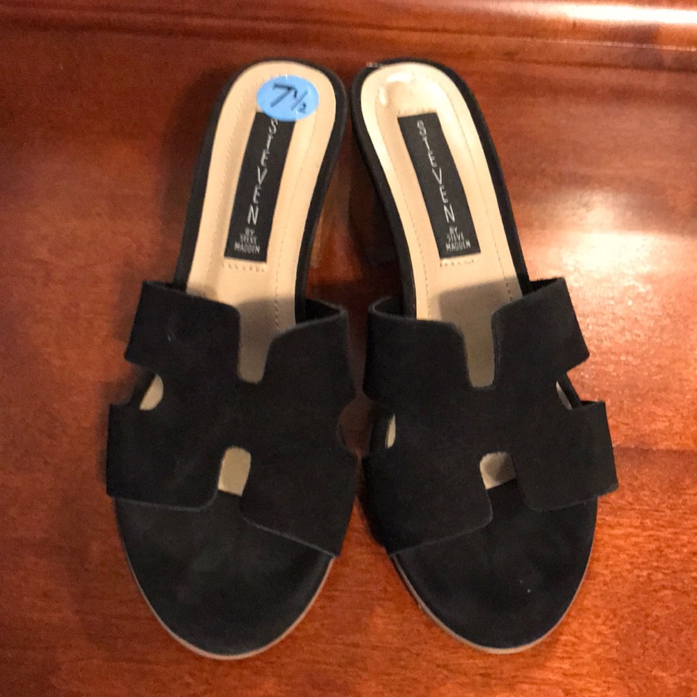 Black suede STEVEN BY STEVE MADDEN Sandals